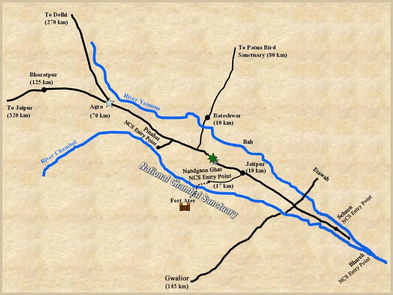 chambal river map