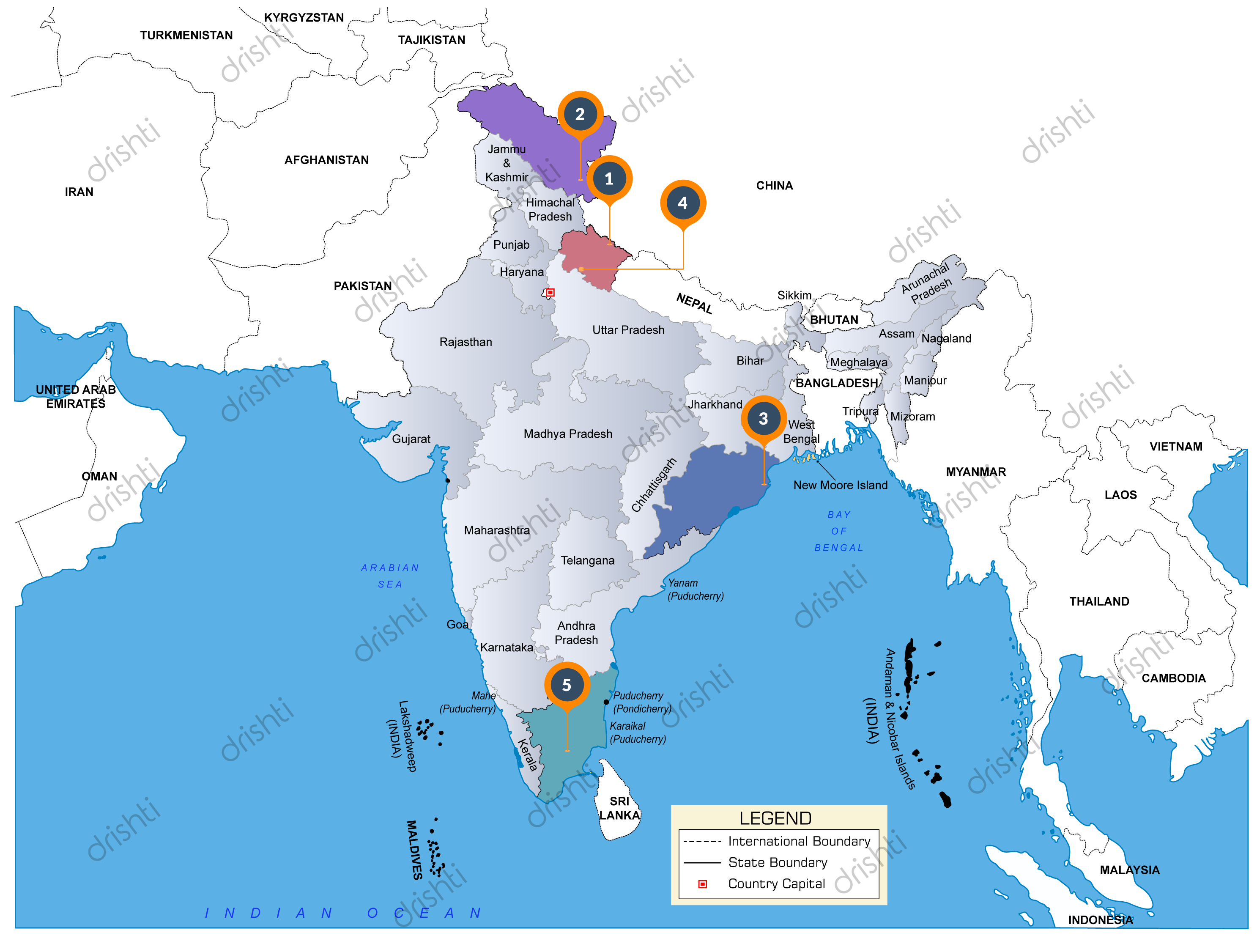 India Map : August (II) 2022 : Learning Through Maps