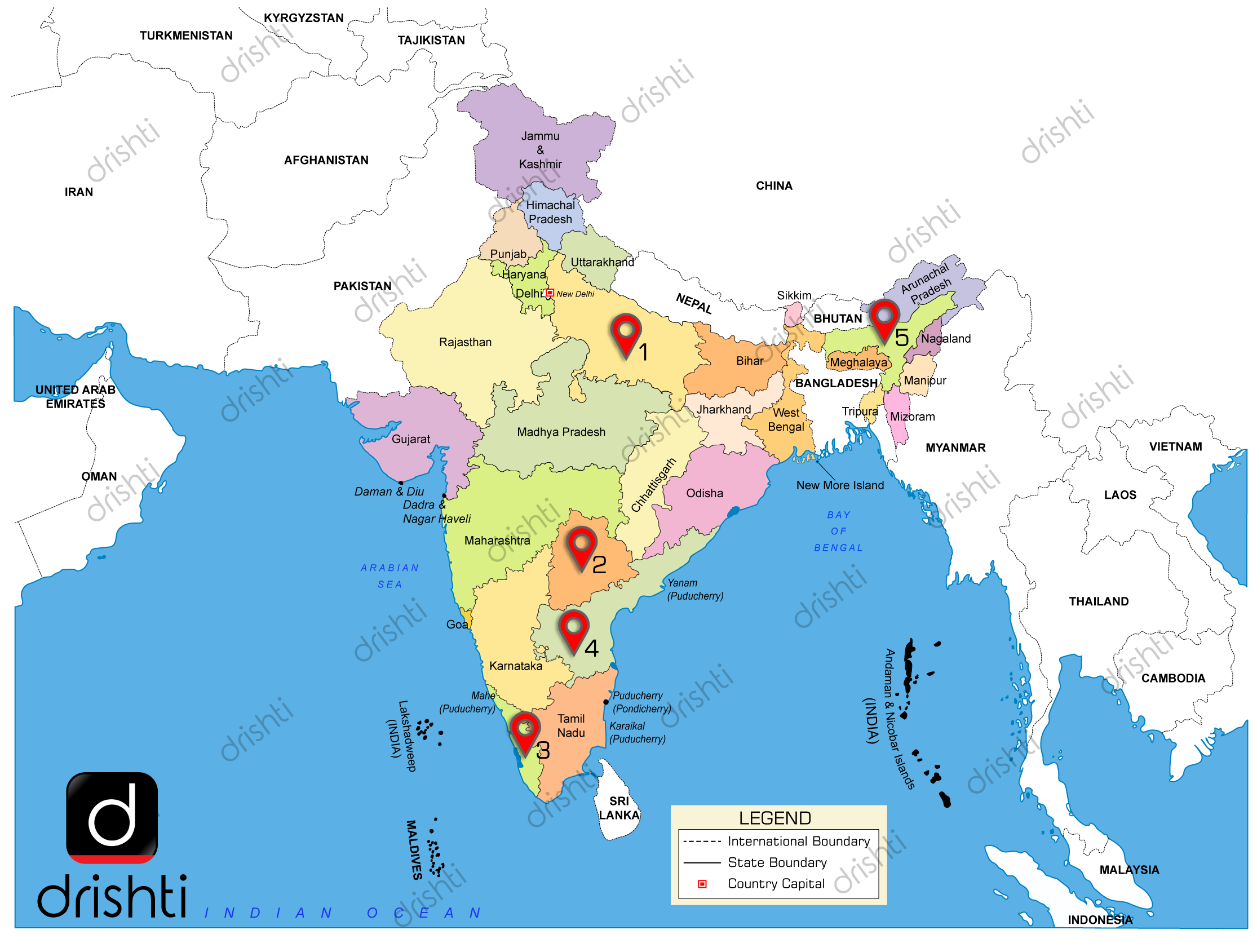 India Map : June (IV) 2019 : Learning Through Maps