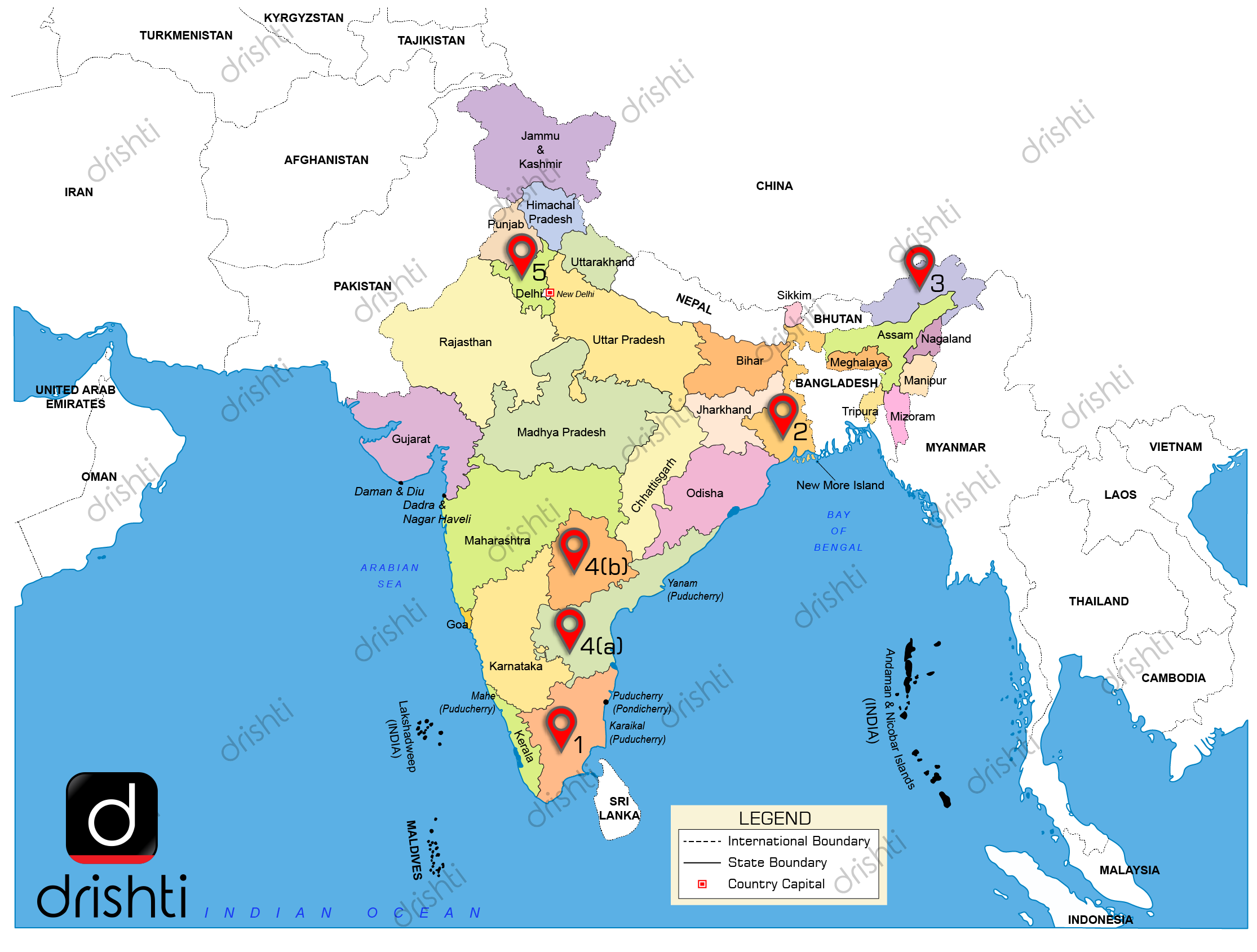 National Park In India Map India Map : September (V) 2019 : Learning Through Maps