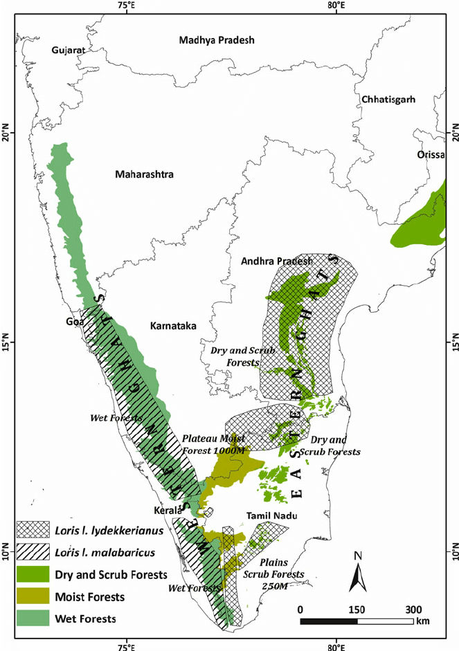 Western Ghats Mountains Map